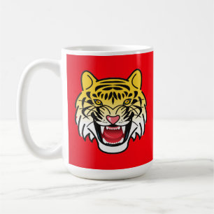 Caneca De Café Trabalho de arte-21876 Tigre Rindo