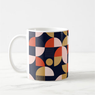 Caneca De Café Trabalho de arte de geometria de formas simples es