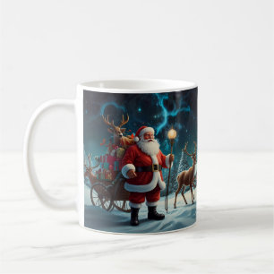 Caneca De Café Trabalho de arte de Natal de Snowman