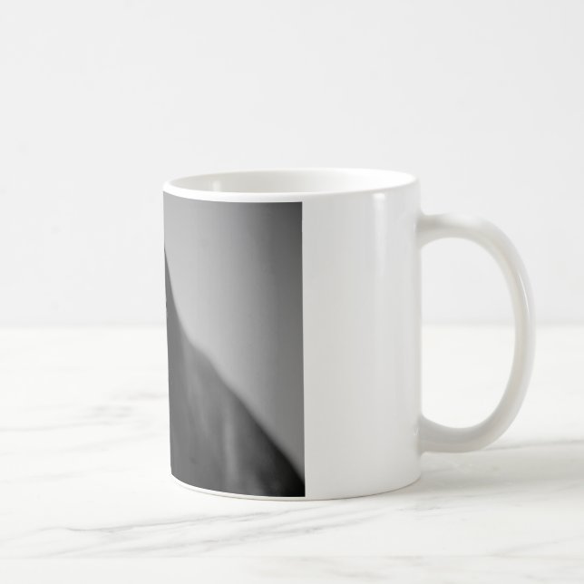 Caneca De Café Trabalho de arte de Olhos de Cavalo Branco Negro (Direita)