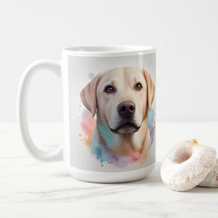 Caneca De Café Trabalho de arte de retriever de Labrador Magnétic