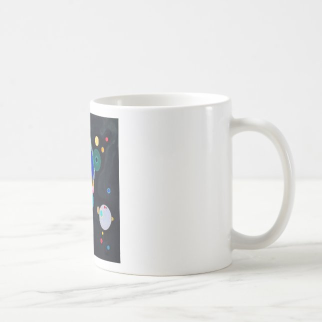 Caneca De Café Trabalho de arte de Vários Círculos do Kandinsky (Direita)