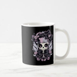 Caneca De Café Trabalho de arte do Halloween Skull Thrills Tingli