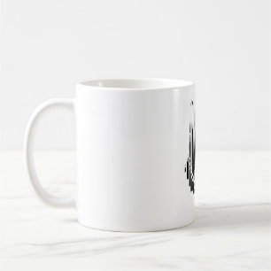 Caneca De Café Trabalho de arte gráfico de gato legal