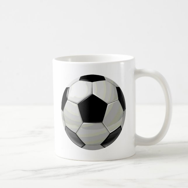 Caneca De Café Trabalho de arte único do futebol (Direita)