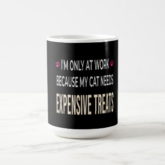 Caneca De Café Trabalho Divertido Porque Meu Gato Precisa de Gulo