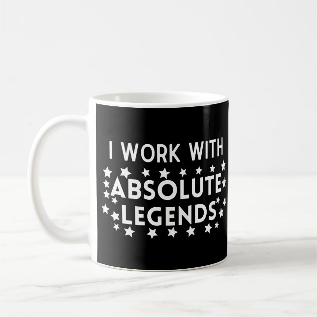 Caneca De Café Trabalho em equipe Eu trabalho com legendas absolu (Esquerda)