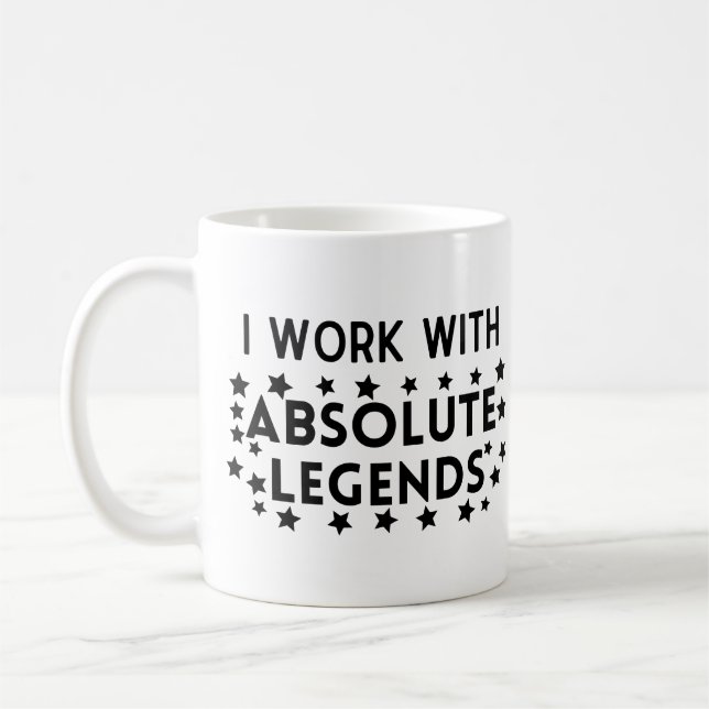 Caneca De Café Trabalho em equipe Eu trabalho com legendas absolu (Esquerda)