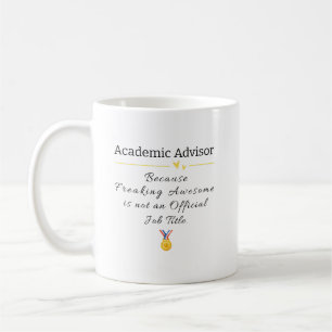 Caneca De Café Trabalho Funny Academic Advisor Título Café Mug
