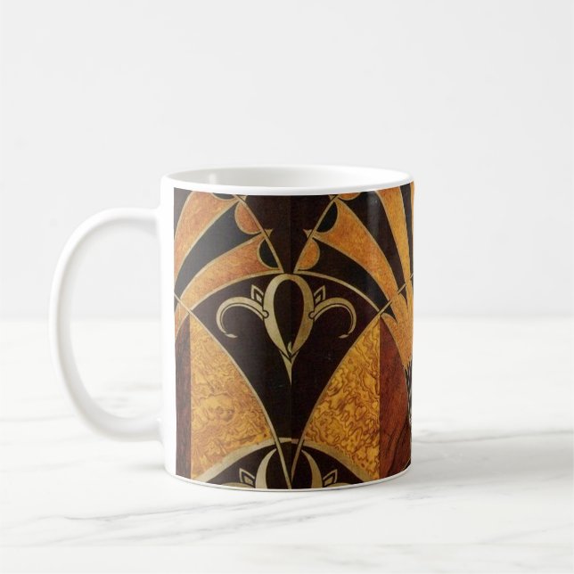 CANECA DE CAFÉ TRABALHO INLADO ART DECO (Esquerda)