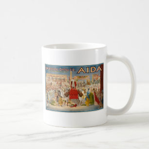 Caneca De Café Trabalhos de arte de Aida da ópera do vintage