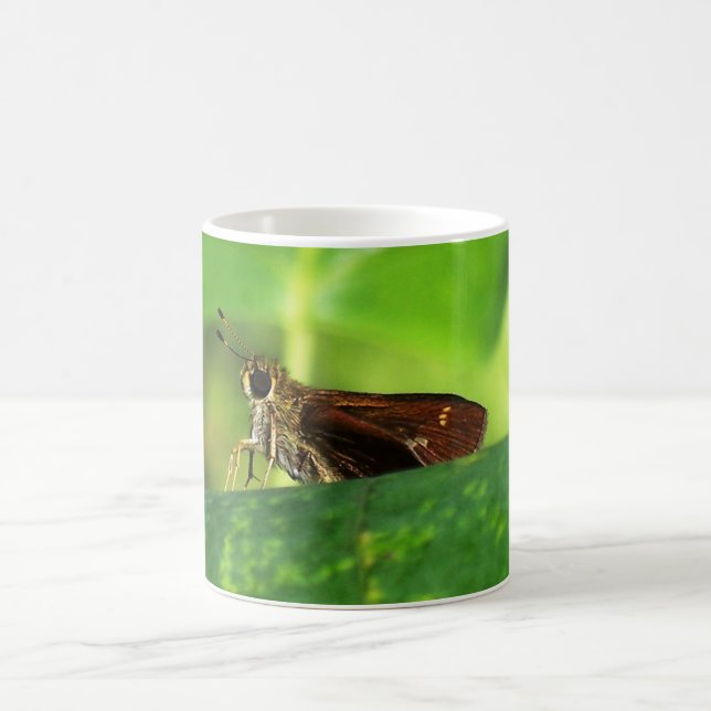 Caneca De Café Traça na folha 2 (Centro)