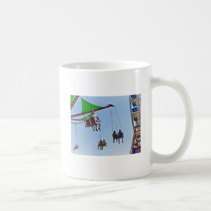 Caneca De Café Traço ao lado da roda-gigante