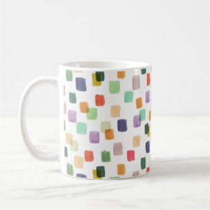 Caneca De Café Traço Colorido: Fundo sem Abstrato
