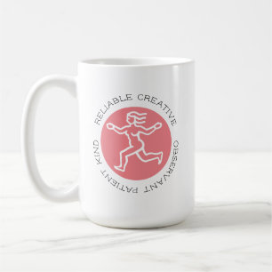 Caneca De Café Traço de Personalidade do Signo do Zodíaco Virgem 