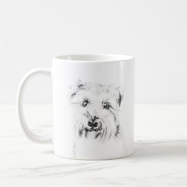 Caneca De Café Traço do Cachorro (Esquerda)