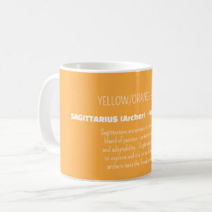 Caneca De Café Traços de Personalidade do Signo de SAGITÁRIO