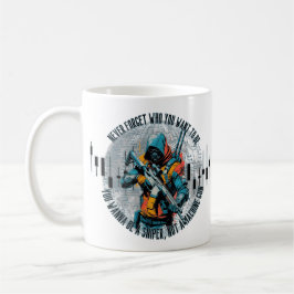 Caneca De Café Trade Motivation | Cyberpunk Sniper | Fantasy