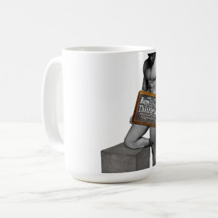 Caneca De Café Tradição de Ação de Graças de SlipperyJoe's homem