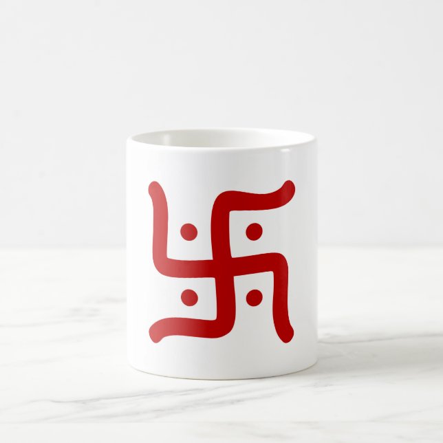 Caneca De Café tradicional hindu swastika, índio, símbolo religio (Centro)