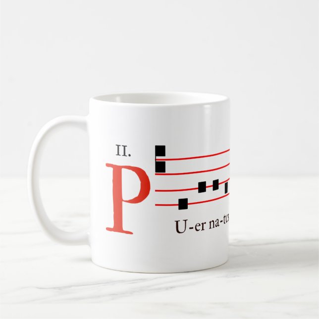 Caneca De Café Tradicional Massa Latina Gregoriana Canto (Esquerda)