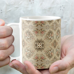 Caneca De Café Tradições Florais De Algodão