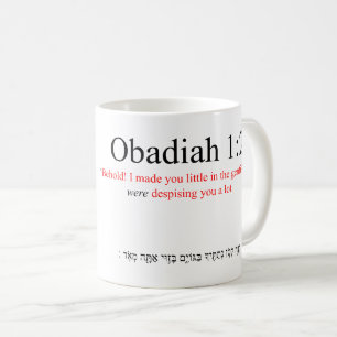 Caneca De Café Tradução de código aberto Obadiah 1:2 Mug