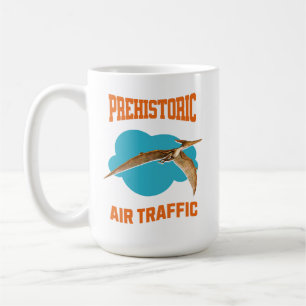 Caneca De Café  Tráfego Aéreo Pré-Histórico Pterodáctilo Dinossau