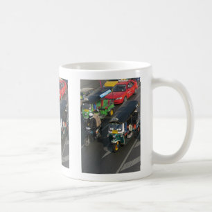 Caneca De Café Tráfego de Bangkok ... Tuk Tuk Racing