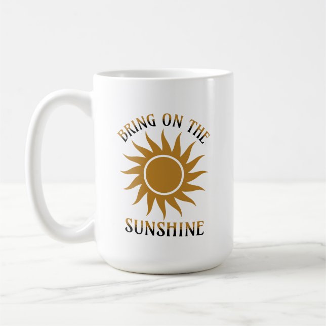 Caneca De Café Traga o Brilho Dourado (Esquerda)
