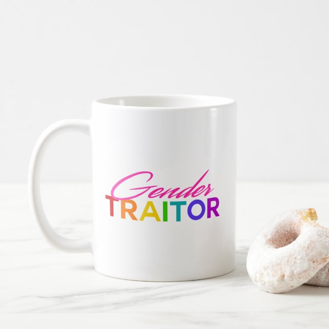Caneca De Café Traidor do género (Com Donut)