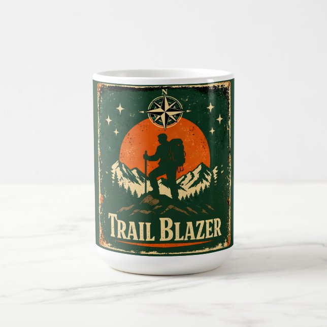 Caneca De Café Trail Blazer – Wilderness Pioneer Hiker (Centro)