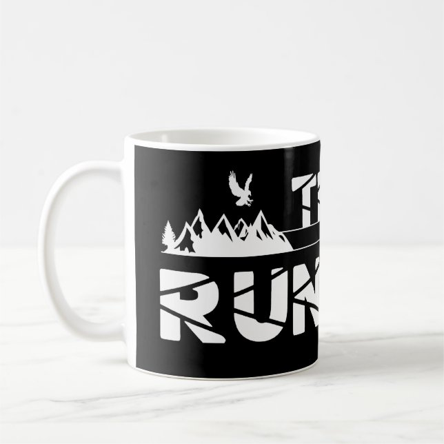 Caneca De Café Trail Running Adler Berge Wald Schuhe Profil (Esquerda)