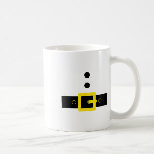 Caneca De Café Traje Cinto de Papai Noel Engraçado Fofo Halloween