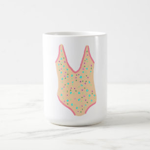 Caneca De Café Traje de Banho Floral de Verão Presente de Praia