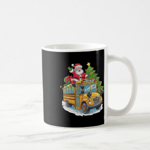 Caneca De Café Traje de Motorista de Ônibus Escolar de Árvore de
