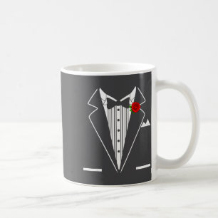 Caneca De Café Traje de Noivo Rosa Tux Casamento Festa de Promoçã