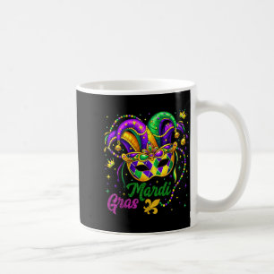 Caneca De Café Traje engraçado de desfile de Mardi Gras Chapéu de