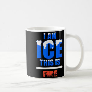 Caneca De Café Traje engraçado de gelo e fogo Halloween família c