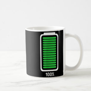 Caneca De Café Traje engraçado de Halloween de Bateria Cheia