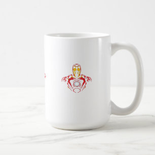 Caneca De Café Traje Vector Ironman - Núcleo de Arco Brilhante