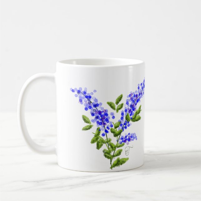 Caneca De Café Tran-Bluebonnets de T (Esquerda)