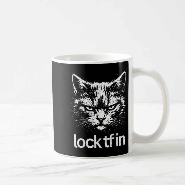 Caneca De Café Trancar tf no gato (Direita)