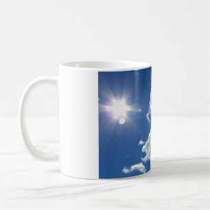 Caneca De Café Tranquilidade nuvens puffy Cama Sunburst