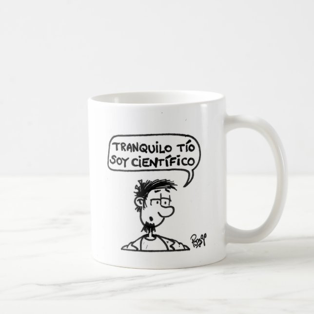 Caneca De Café Tranquilo tío, soy científico. (Direita)