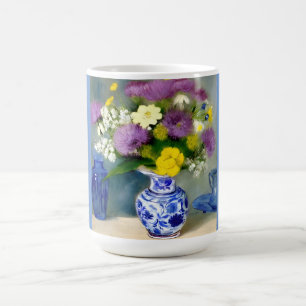 Caneca De Café Tranquilo Vase das Flores Impressão