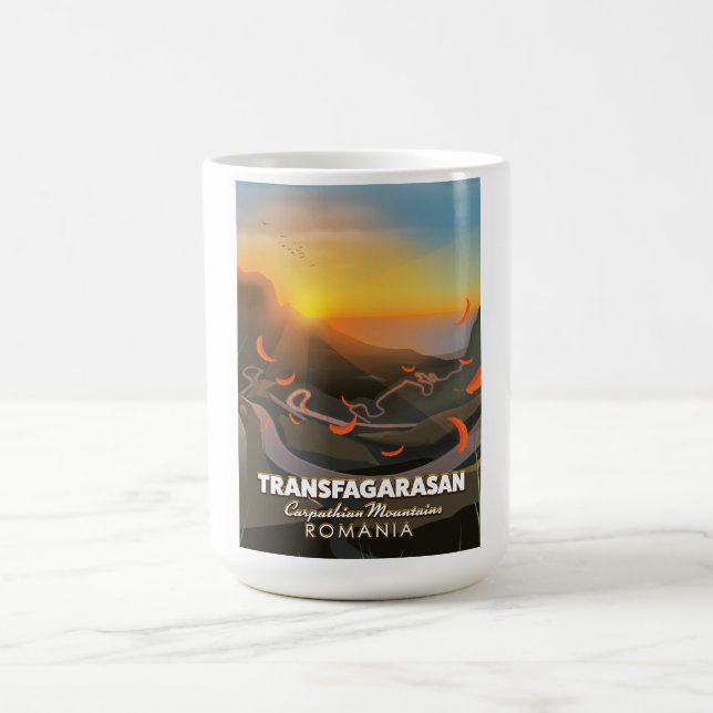 Caneca De Café Transfagarasan,Montanhas Cárpticas, Rodovia Romêni (Centro)