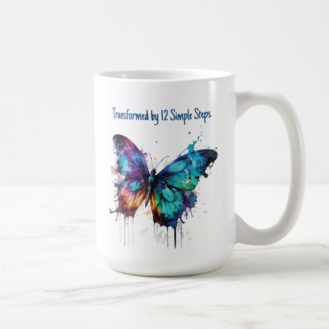 Caneca De Café Transformado por 12 Passos Simples (Direita)