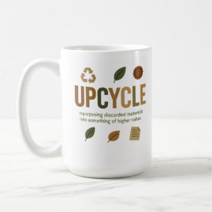 Caneca De Café Transformando Materiais Descartados Em Alguma Cois