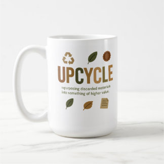 Caneca De Café Transformando Materiais Descartados Em Alguma Cois